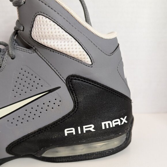 NIKE AIR MAX FULL COURT HIGH TOP BASKETBALL sneakers SIZE 9 or 42.5EU GRAY - Picture 6 of 15